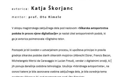 Digitalno telo, Katja Škorjanc, mentor red. prof. Oto Rimele