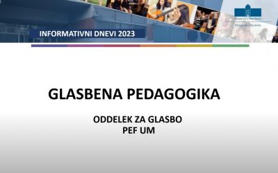 Glasbena pedagogika – Informativni 2024